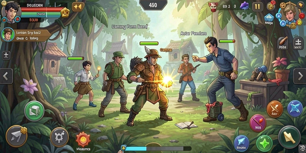 remi62 - Mode multiplayer yang memungkinkan bermain dengan teman.